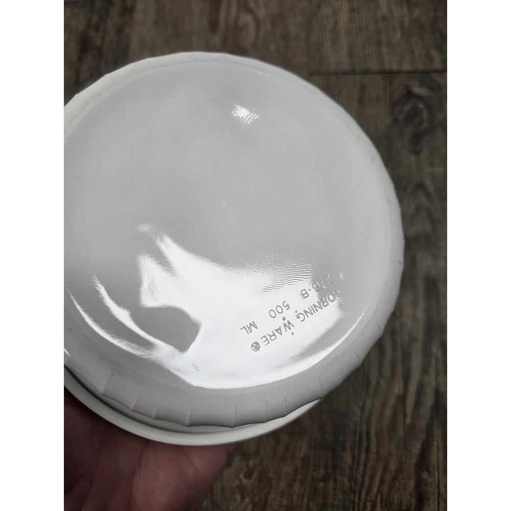 Corningware French White Ovenware Bowl Lid Set Lot F16B + 1.4L Vintage - Picture 5 of 8